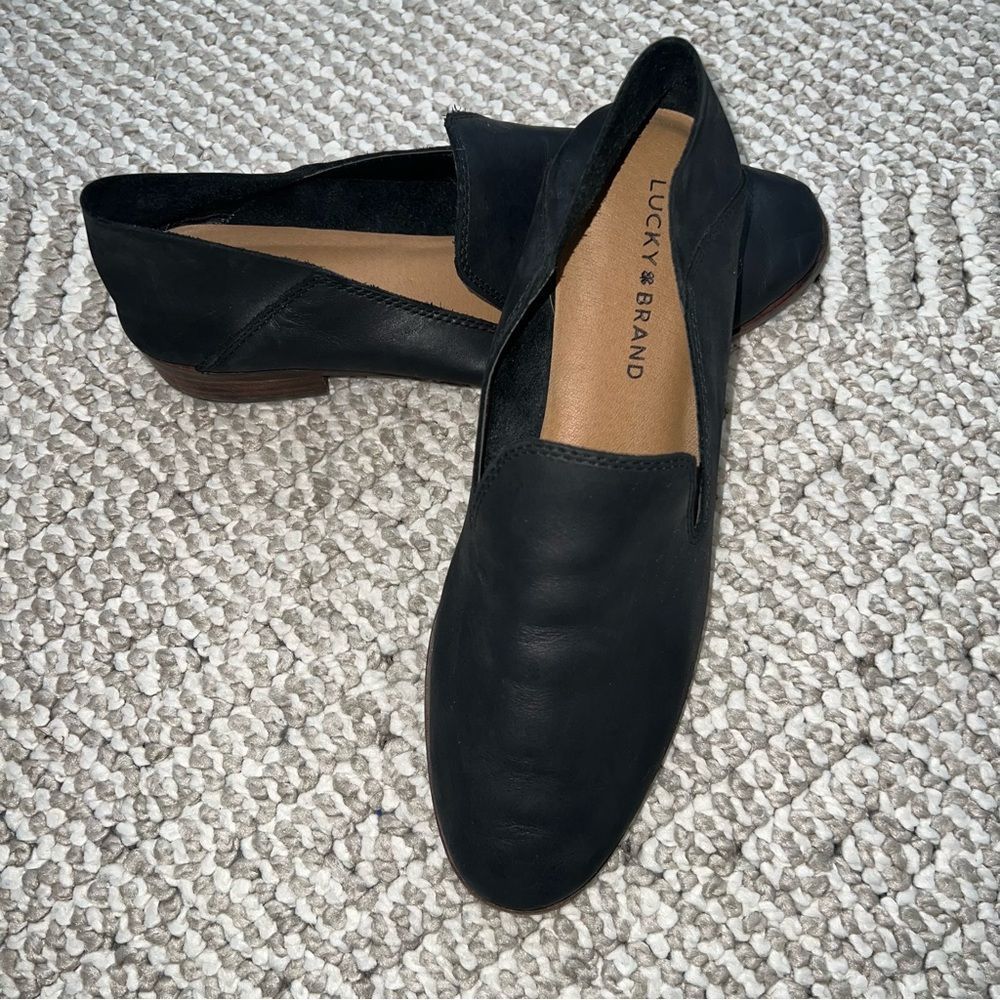 Lucky Brand Black Cahill Loafers - Sz 8.5